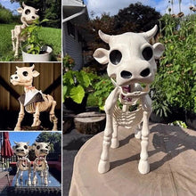 Load image into Gallery viewer, Halloween Skeleton Cow & Horse Decorative Prop