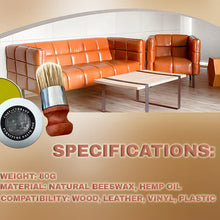 Load image into Gallery viewer, Wise Owl Leather Care Salve & Brush