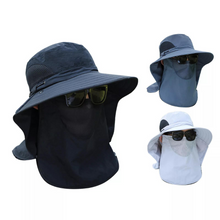 Load image into Gallery viewer, Breathable Wide Brim Outdoor Sun Protection Fishing Hat
