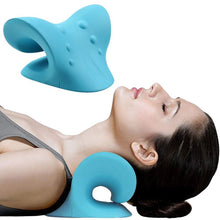 Load image into Gallery viewer, Neck Stretcher Cervical Chiropractic Traction Device Pillow for Pain Relief