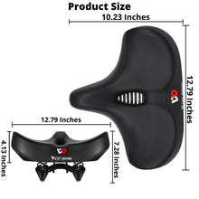 Load image into Gallery viewer, Extra Large Bike Seat With Comfortable Thick Foam and Waterproof