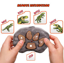Load image into Gallery viewer, Remote Control T-Rex Dinosaur With LED Light Up, Walking & Roaring Realistic Dinosaur Toys