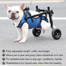 Load image into Gallery viewer, Dog Wheelchair Disability Dog Hind Legs Bracket Cat Dog Injured And Weak Rehabilitation Aid Car Adjustable Pet Walk Booster