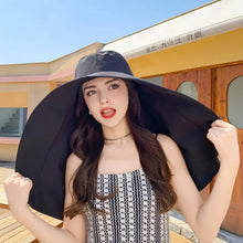Load image into Gallery viewer, Elegant Wide Brim Sun Protection Shawl Hat for Women