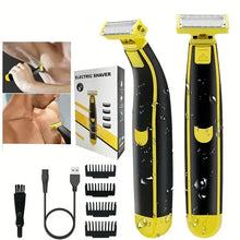 Load image into Gallery viewer, Men's Rechargeable Wet And Dry Electric Shaver And Trimmer