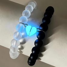 Load image into Gallery viewer, Glow Heart Magnetic Couples Gift Bracelet