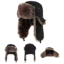 Load image into Gallery viewer, Cozy Faux Fur Winter Earflap Aviator Ski Hat