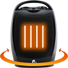 Load image into Gallery viewer, Portable Electric Space Heater Super Quiet Oscillating Heater Fan Thermostat
