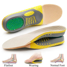 Load image into Gallery viewer, 2 pieces Premium Orthotic Gel Insoles Orthopedic Flat Foot Health Sole Pad For Shoes Insert Arch Support Pad For Plantar fasciitis Unisex