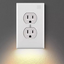 Load image into Gallery viewer, Double Wall Plug Socket LED Hallway Night Light Combo