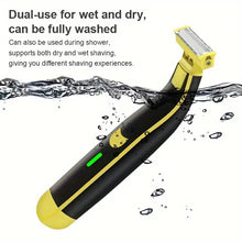 Load image into Gallery viewer, Men's Rechargeable Wet And Dry Electric Shaver And Trimmer