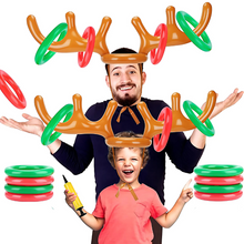 Load image into Gallery viewer, Reindeer Antler Ring Toss Christmas Game