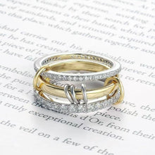 Load image into Gallery viewer, Trendy Gold Stackable Rings