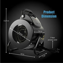 Load image into Gallery viewer, Electric Heater Fan for Greenhouse Grow Tent Workplace Fast Heating IPX4