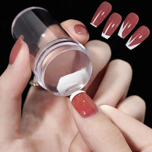 Load image into Gallery viewer, Silicone Transparent Nail Stamper with Scraper