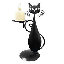 Load image into Gallery viewer, Black Cat Candle Holder