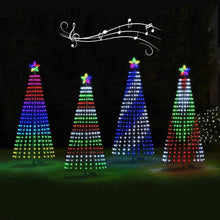 Load image into Gallery viewer, Christmas – Multicolor Led Animated Outdoor Christmas Tree Lightshow