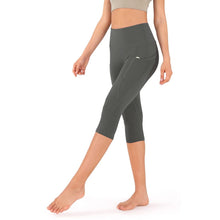 Load image into Gallery viewer, Ladies Capri Cotton Pants Leggings with Pockets