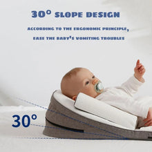 Load image into Gallery viewer, Baby Wedge Side Sleeping Pillow Bed Reflux Anti Roll Newborn Bed