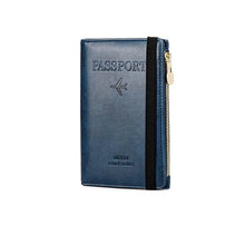 Load image into Gallery viewer, RFID Blocking Leather Card Wallet Travel Multifunctional Passport Case Wallet