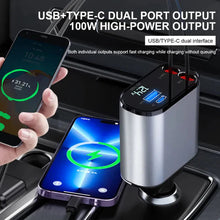 Load image into Gallery viewer, 4 In 1 Retractable Car Charger