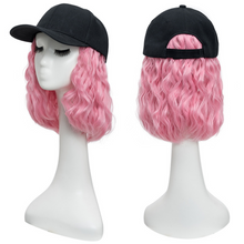 Load image into Gallery viewer, Heat Resistant Synthetic Wavy Wig Extension Baseball Cap