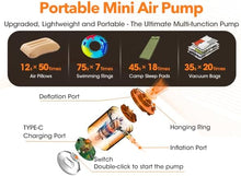 Load image into Gallery viewer, Mini Air Pump