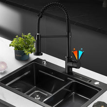 Load image into Gallery viewer, Single-Hole Spring Kitchen Faucet With Pull-Down Sprayer