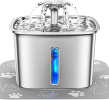 Load image into Gallery viewer, Stainless Steel Cat Water Fountain