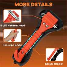 Load image into Gallery viewer, Car Safety Hammer Set Of 2 Emergency Escape Tool Auto Car Window Glass Hammer Breaker And Seat Belt Cutter