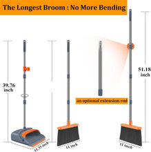 Load image into Gallery viewer, Self-Cleaning Broom And Dustpan Set