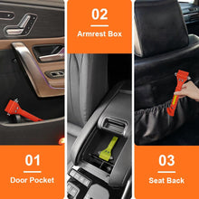 Load image into Gallery viewer, Car Safety Hammer Set Of 2 Emergency Escape Tool Auto Car Window Glass Hammer Breaker And Seat Belt Cutter