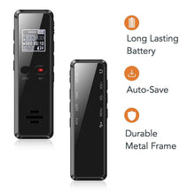 Load image into Gallery viewer, Professional Digital Voice Recorder | Audio Sound Recorder | Auto Saving Files with Built-in Speaker