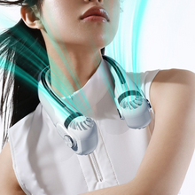 Load image into Gallery viewer, Wearable Rechargeable Summer Travel Neck Cooling Fan