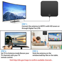 Load image into Gallery viewer, 300 Miles Indoor Digital Amplified HDTV Antenna W/ Signal Booster