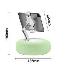 Load image into Gallery viewer, Fuzzy Tablet & Phone Pillow Stand – Multi-Angle Phone Holder for Bed, Car, and Couch