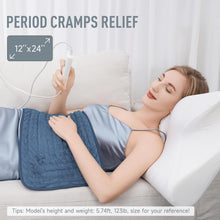 Load image into Gallery viewer, Massaging Heating Pad For Back Pain