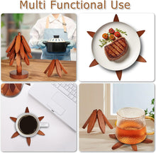 Load image into Gallery viewer, Wooden Trivets For Hot Dishes