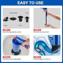 Load image into Gallery viewer, Drain Blaster Air Toilet Sink Plunger Gun Drain Clog Remover Tool
