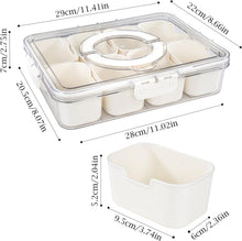 Load image into Gallery viewer, 8 Compartments divided serving tray with Handle