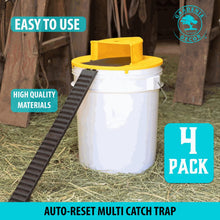 Load image into Gallery viewer, 4-Pack Bucket Lid Mouse Trap