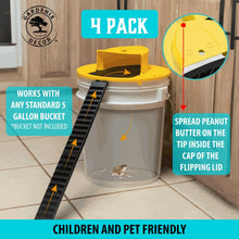Load image into Gallery viewer, 4-Pack Bucket Lid Mouse Trap