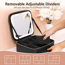 Load image into Gallery viewer, Makeup Bag with Mirror and Lights