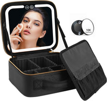 Load image into Gallery viewer, Makeup Bag with Mirror and Lights