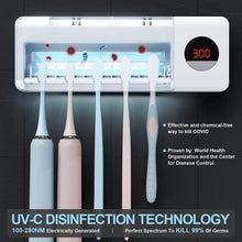 Load image into Gallery viewer, Antibacterial Toothbrush Sanitizer Holder