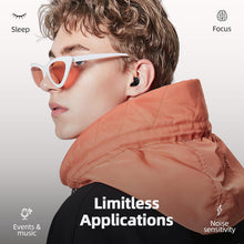 Load image into Gallery viewer, Reusable Noise Cancelling Ear Plugs For Sleeping Focus And Travel