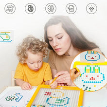 Load image into Gallery viewer, Large Magnetic Drawing Pad for Kids Montessori Magnetic Dots Board