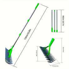Load image into Gallery viewer, Long Reach Thatch Rake for Dethatching Dead Grass
