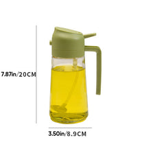Load image into Gallery viewer, 2-in-1 Glass Oil Sprayer and Dispenser