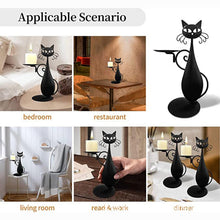 Load image into Gallery viewer, Black Cat Candle Holder